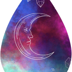 Mystic Moon Abstract Teardrop Earrings - Render