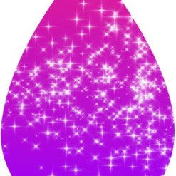 Unicorn Sparkle Abstract Teardrop Earrings - Render