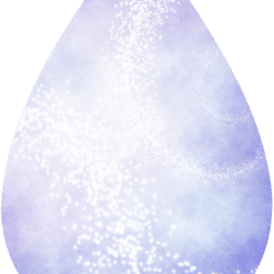 White Fairy Dust Abstract Teardrop Earrings - Render