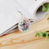 Butterfly Watercolour Floral Teardrop Earrings #4 - Lifestyle
