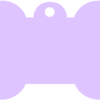 Pink Dog Tag - Bone