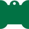 Green Dog Tag - Bone