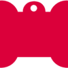 Red Dog Tag - Bone