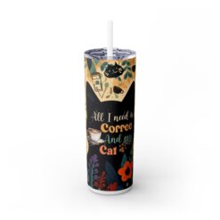 All I Need is Coffee and my Cat 20oz Tumbler - Front