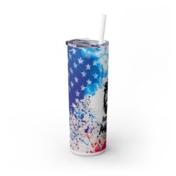 American Mom Red, White and Blue Abstract 20oz Tumbler - Left