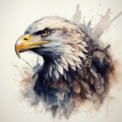 Bald Eagle Head 20oz Tumbler - Render