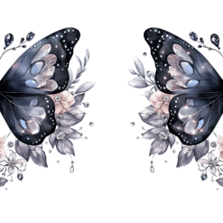 Black Butterflies 15oz Mug - Wrap