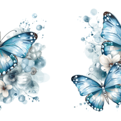 Blue Butterflies 15oz Mug - Wrap