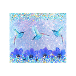 Blue Hummingbirds Portrait 15oz Mug - Wrap