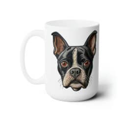 Boston Terrier 15oz Mug - Left