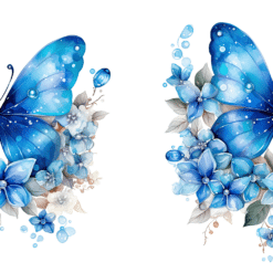 Bright Blue Butterflies 15oz Mug - Wrap