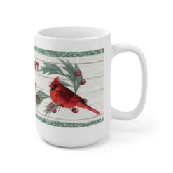 Cardinal "Comfort & Joy" Saying 15oz Mug - Right