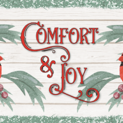 Cardinal “Comfort & Joy” Saying 15oz Mug - Wrap