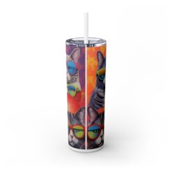 Cats with Sunglasses 20oz Tumbler - Back