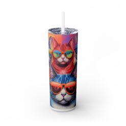 Cats with Sunglasses 20oz Tumbler - Front