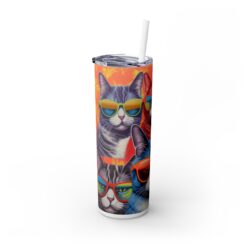 Cats with Sunglasses 20oz Tumbler - Left