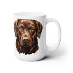 Chocolate Lab 15oz Mug - Right