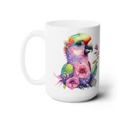 Colourful Parrot 15oz Mug - Left