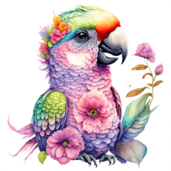 Colourful Parrot 15oz Mug - Render