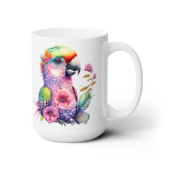 Colourful Parrot 15oz Mug - Right