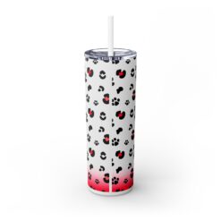 Crazy Dog Lady with Paw Prints 20oz Tumbler - Back
