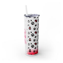 Crazy Dog Lady with Paw Prints 20oz Tumbler - Right