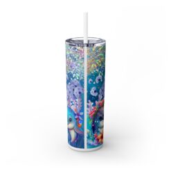 Cute Dolphins Playing on Coral Reef 20oz Tumbler - Back