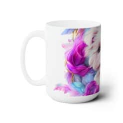 Cute Maltese Dog 15oz Mug - Left