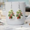 December Birth Month Holly Teardrop Earrings - Lifestyle