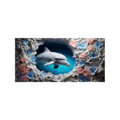 Dolphin Swimming Among Coral #3 15oz Mug - Render