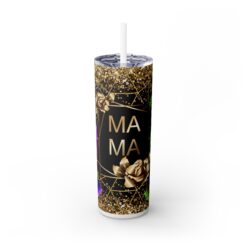 Hummingbirds MAMA on Black Background 20oz Tumbler - Front