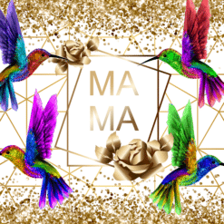 Hummingbirds MAMA on White Background 20oz Tumbler - Render