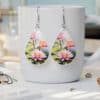 July Birth Month Water Lily Teardrop Earrings - Lifestyle