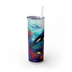 Killer Whale 20oz Tumbler - Left