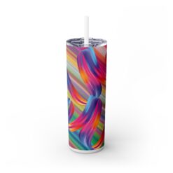 Multi-Colour Brush Strokes Abstract 20oz Tumbler - Front