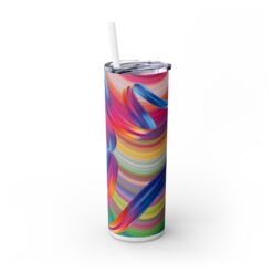 Multi-Colour Brush Strokes Abstract 20oz Tumbler - Right
