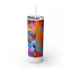Multicolour Watercolour Abstract 20oz Tumbler - Back