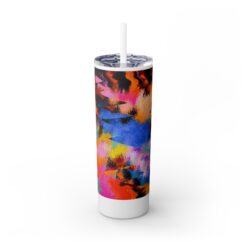 Multicolour Watercolour Abstract 20oz Tumbler - Front