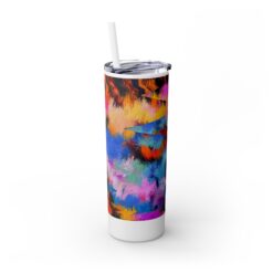 Multicolour Watercolour Abstract 20oz Tumbler - Right