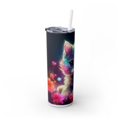 Neon Kitten 20oz Tumbler - Left