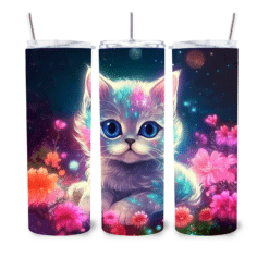 Neon Kitten 20oz Tumbler - Lifestyle