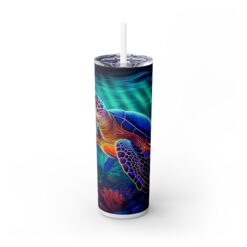 Neon Sea Turtle 20oz Tumbler - Front