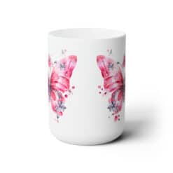 Pink Butterflies 15oz Mug - Center