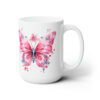 Pink Butterflies 15oz Mug - Right