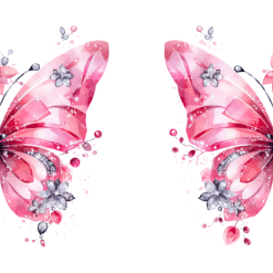 Pink Butterflies 15oz Mug - Wrap