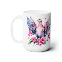 Pink Dove 15oz Mug - Left