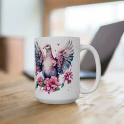 Pink Dove 15oz Mug - Right