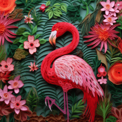 Pink Flamingo 20oz Tumbler - Render