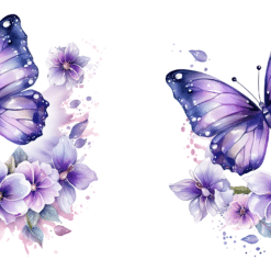 Purple Butterflies 15oz Mug - Wrap