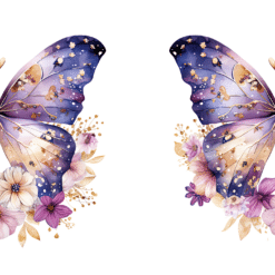 Purple and Gold Butterflies 15oz Mug - Wrap